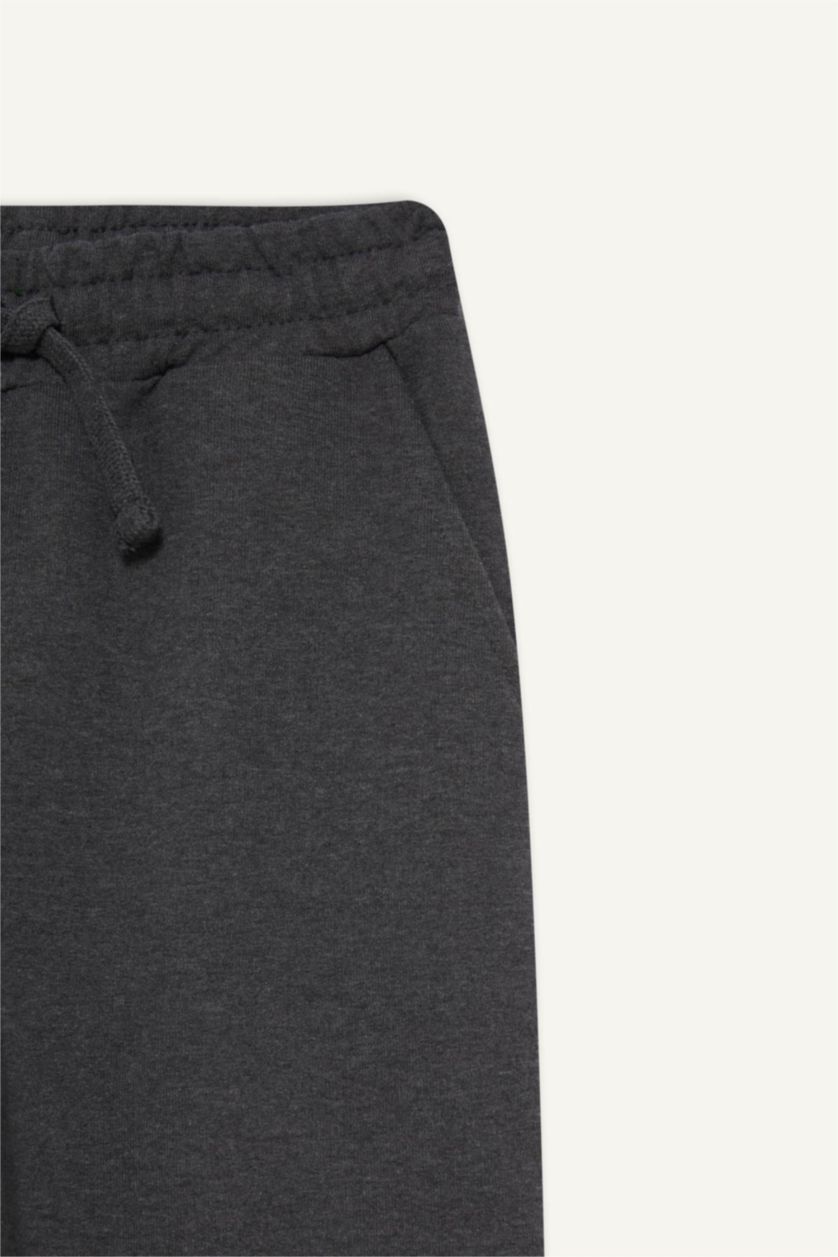 BOYS & TEENS Anthracite Melange Boy Elastic Waist Jogger Sweatpants