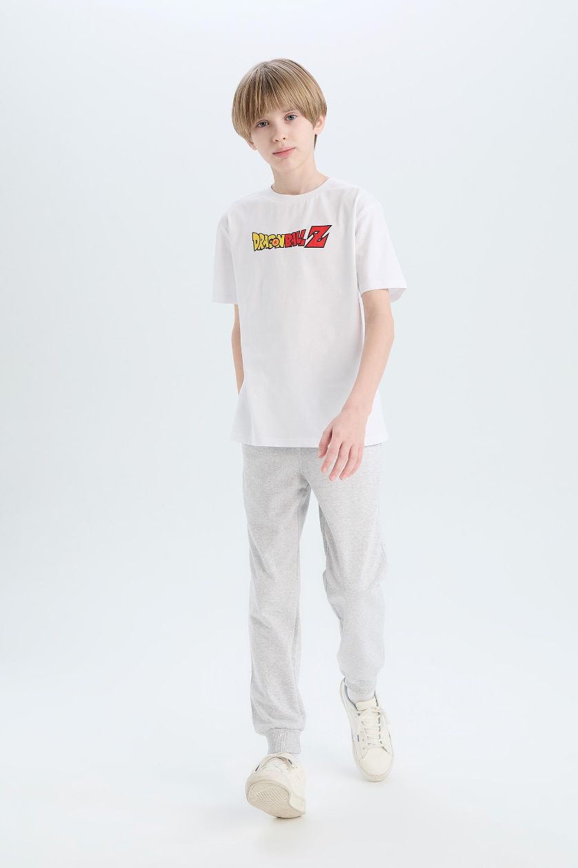 أولاد ميلانج رمادي فاتح بنطلون بجامة رياضي ولادي خفيف قصة عادية