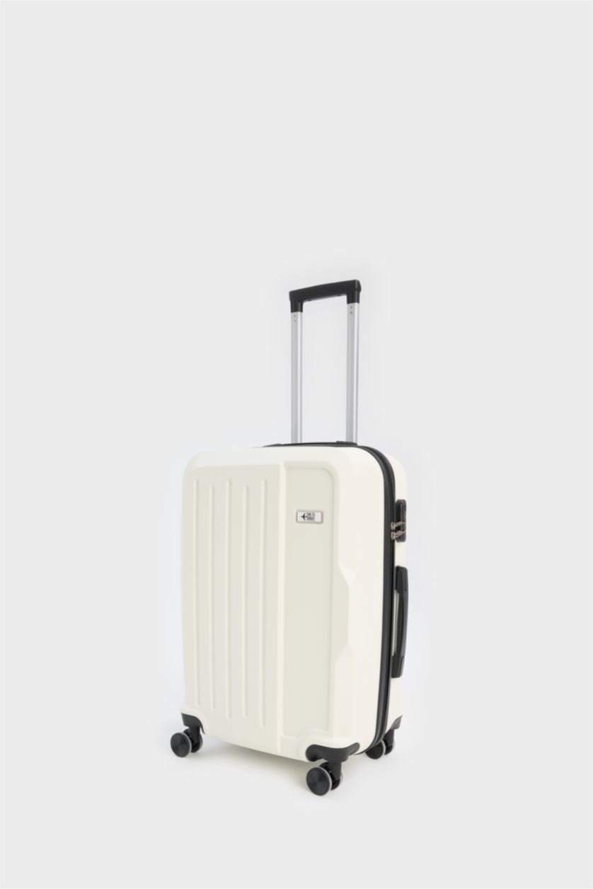 Kadın Vison Orta Unisex Sert Kapaklı Çekçekli Orta Boy  Valiz