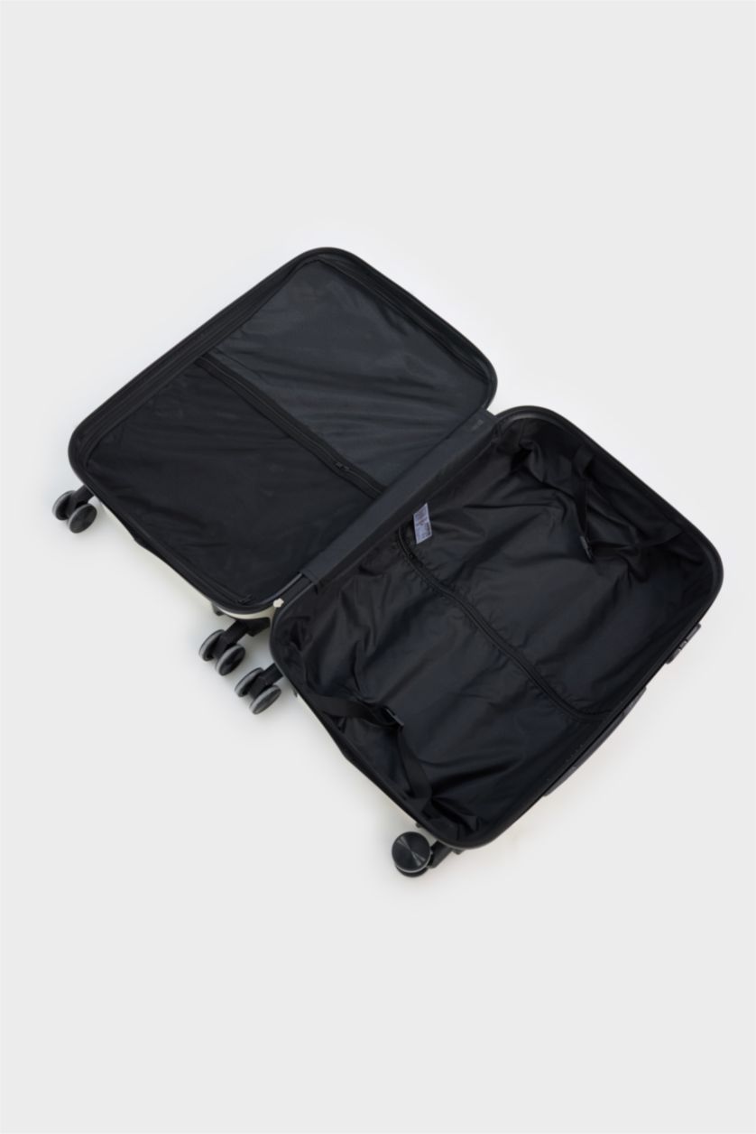 Kadın Vison Orta Unisex Sert Kapaklı Çekçekli Orta Boy  Valiz