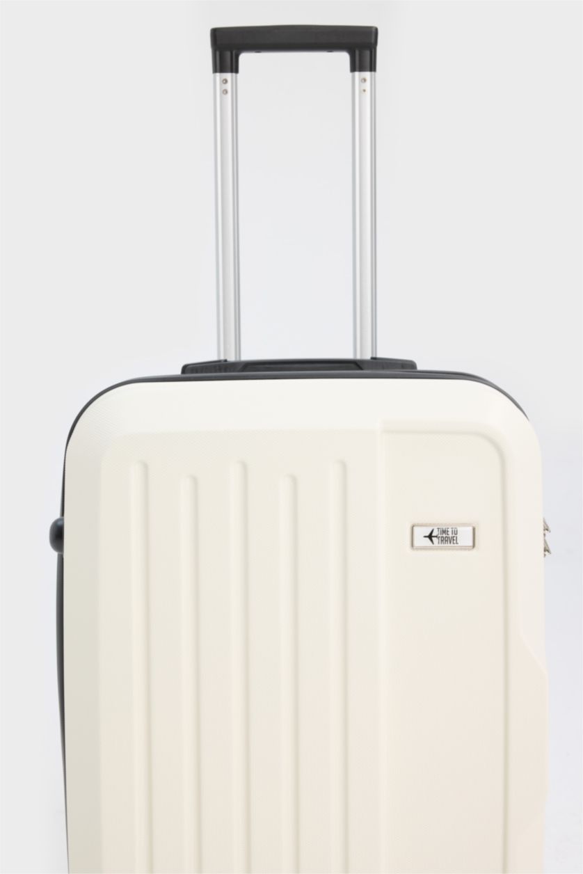 Kadın Vison Orta Unisex Sert Kapaklı Çekçekli Orta Boy  Valiz