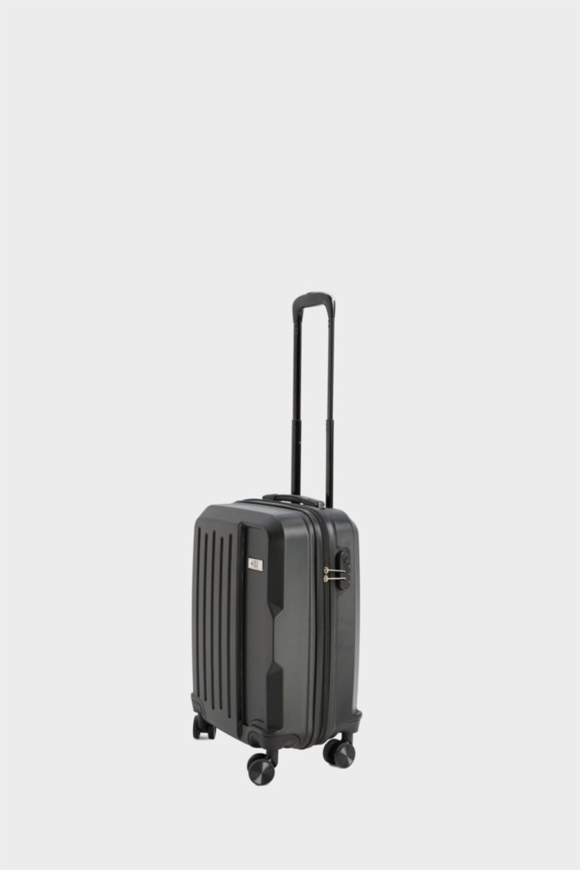 WOMAN Black Small Unisex Small Size Trolley Hard Cover Suitcase