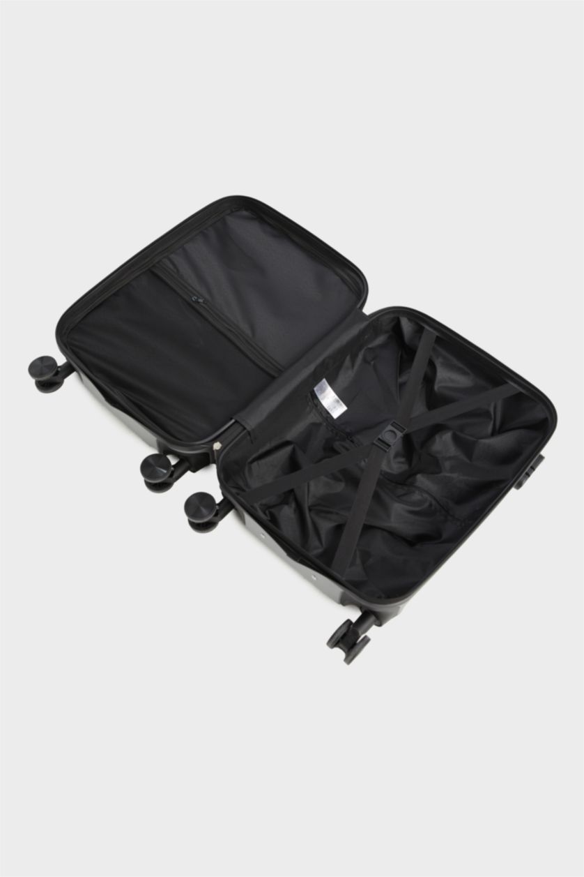 Kadın Gri Küçük Unisex Sert Kapaklı Çekçekli Küçük Boy Valiz