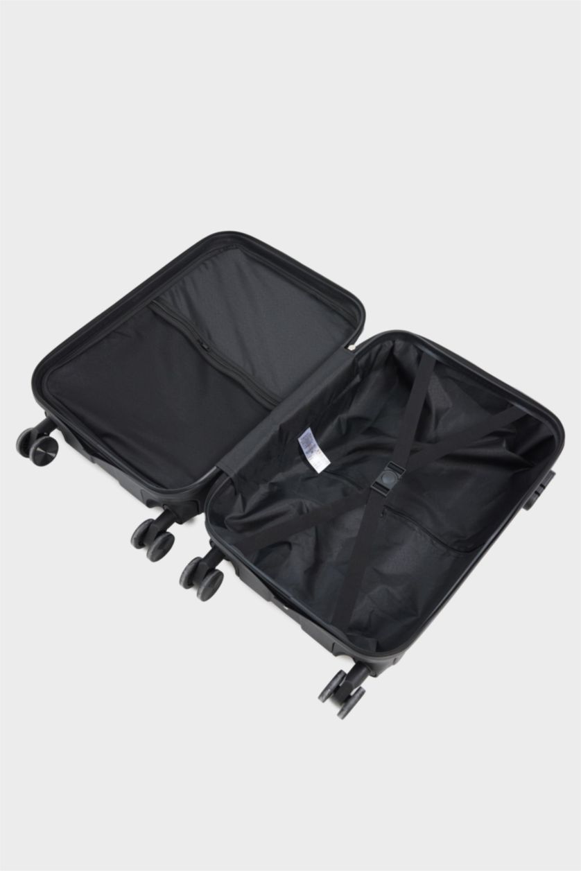 Kadın Siyah Orta Unisex Sert Kapaklı Çekçekli Orta Boy  Valiz