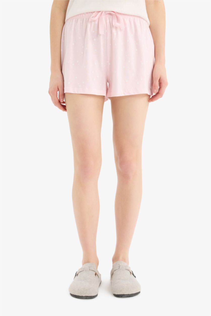 FEMME Rose Clair Short à pois Coupe régulière de Fall in Love