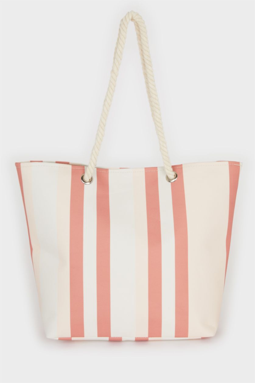 Kadın Karma Kadın Ananas Desenli Plaj Çantası