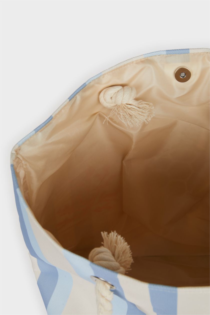 Kadın Karma Kadın Kaplumbağa Desenli Plaj Çantası