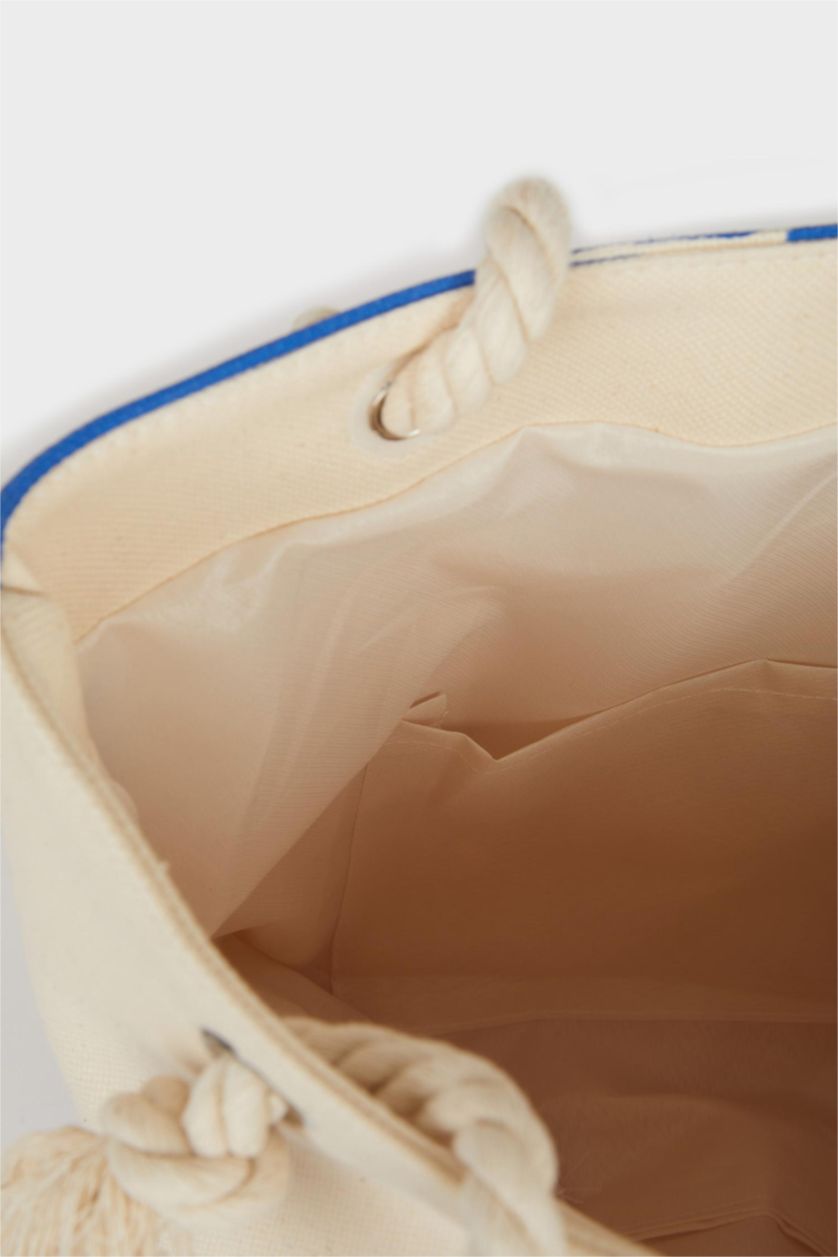 Kadın Lacivert Kadın Plaj Çantası