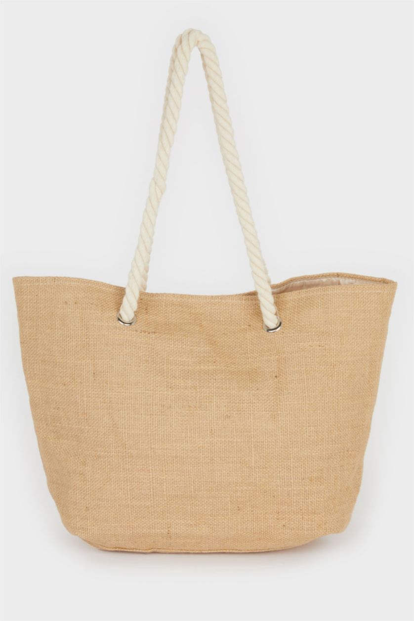 Kadın Bej Plaj Çantası
