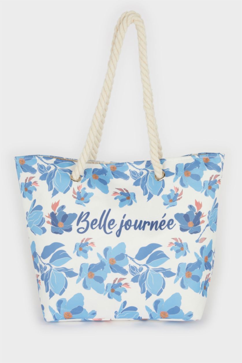 Kadın Karma Kadın Hasır Plaj Çantası