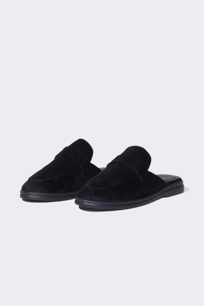 WOMAN Black Woman Flat Sole Slipper