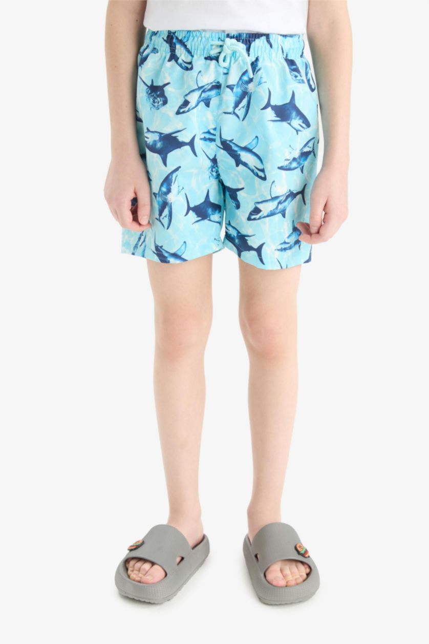 أولاد فيروزي شورت سباحة أولاد بطبعة قرش