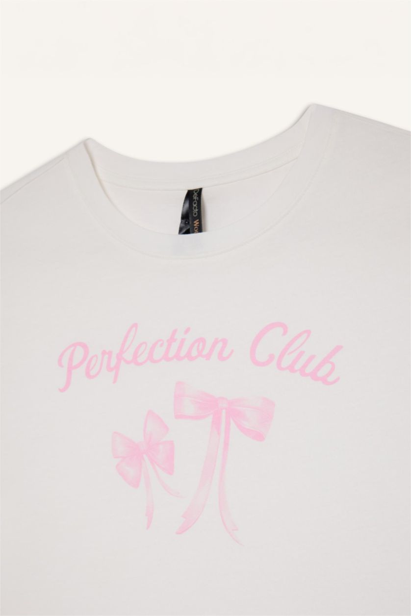 Әйелдерге экру дөңгелек жаға слоган супрема мақтасы Футболка