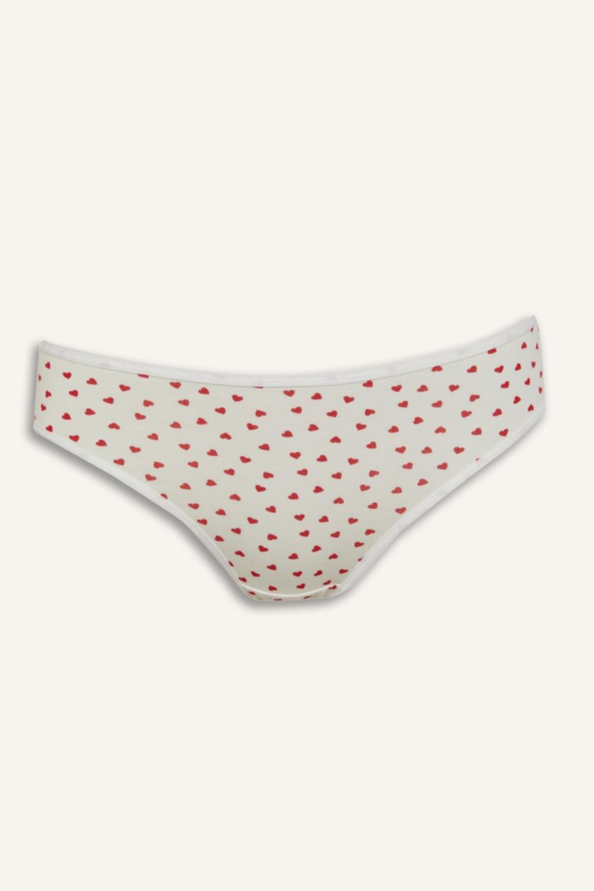 Woman Grey Melange Fall in Love 3 Piece Slip Panties