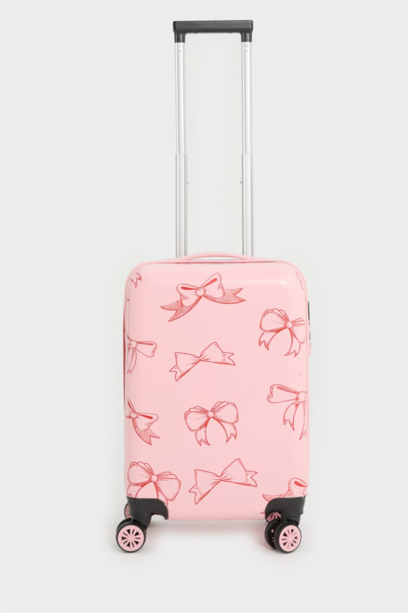 Kadın Mor Küçük Kadın Sert Kapaklı Çekçekli Büyük Boy Valiz