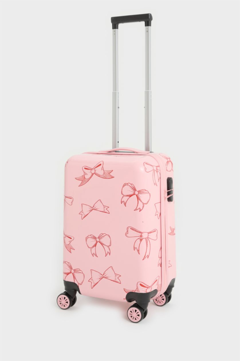 Kadın Mor Küçük Kadın Sert Kapaklı Çekçekli Büyük Boy Valiz