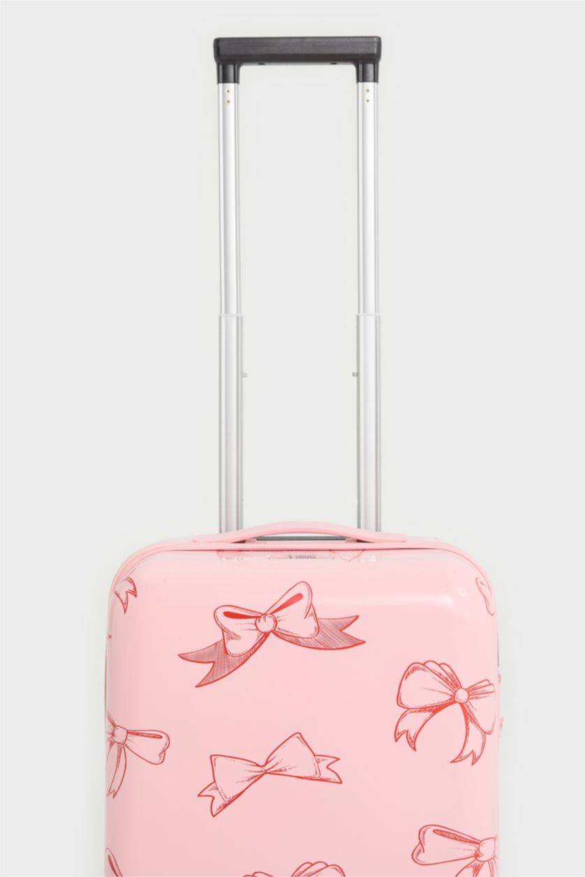 Kadın Mor Küçük Kadın Sert Kapaklı Çekçekli Büyük Boy Valiz