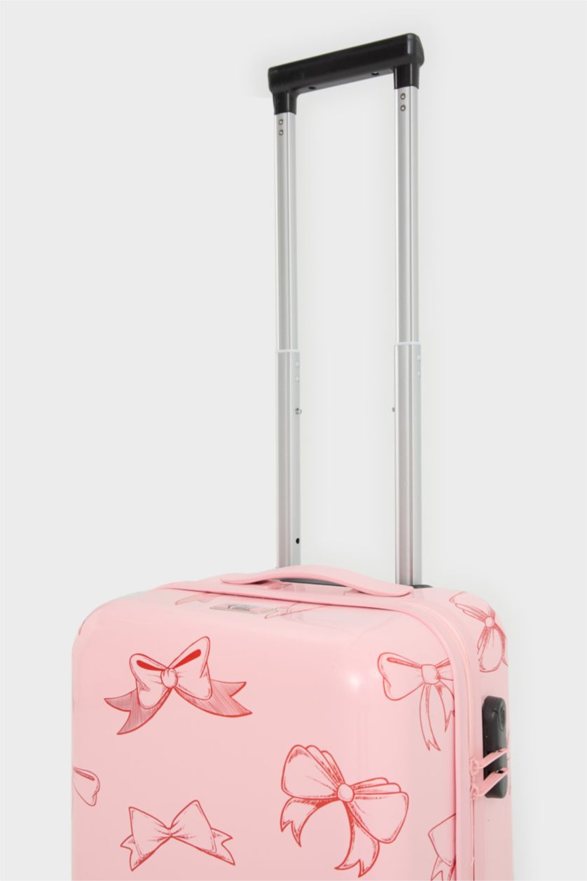 Kadın Mor Küçük Kadın Sert Kapaklı Çekçekli Büyük Boy Valiz