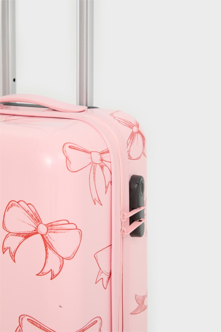 Kadın Mor Küçük Kadın Sert Kapaklı Çekçekli Büyük Boy Valiz