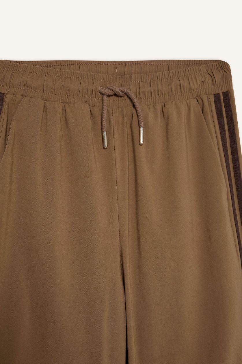 WOMAN Vison Flexible Waist Adjustable Elastic Parachute Fabric Trousers