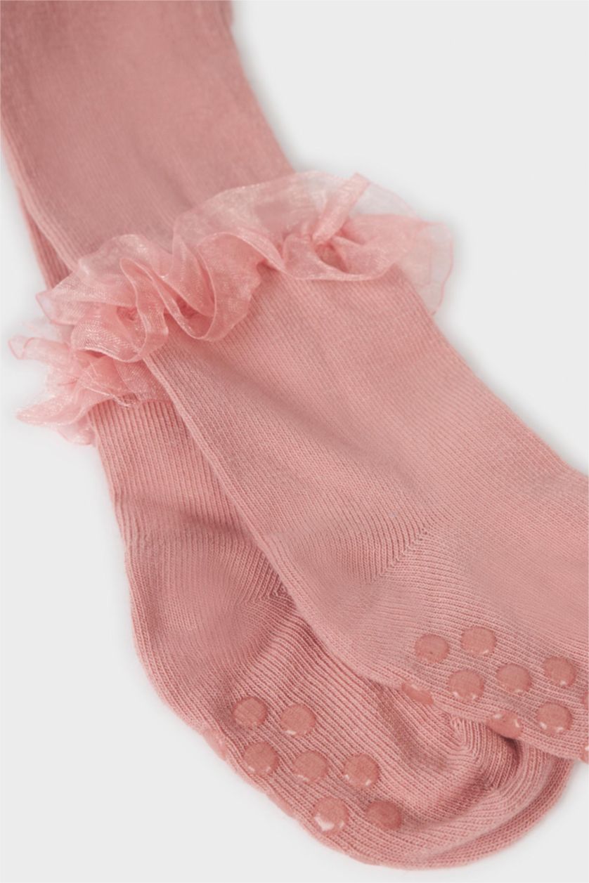 Baby Girl Rose Baby Girl Non-Slip Sole Cotton Pantyhose