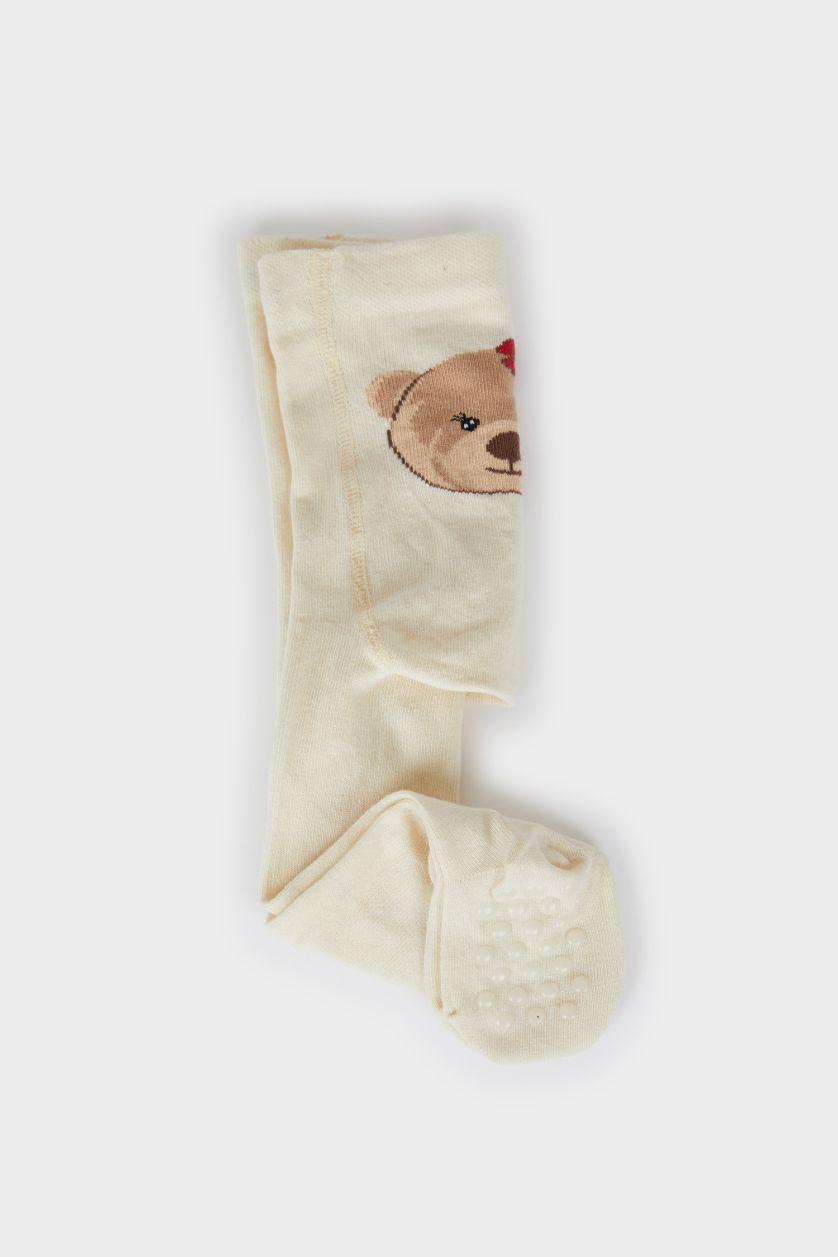 طفلة صغيرة اوف وايت جوارب كيلون بيبي بناتي قطن مطبوع