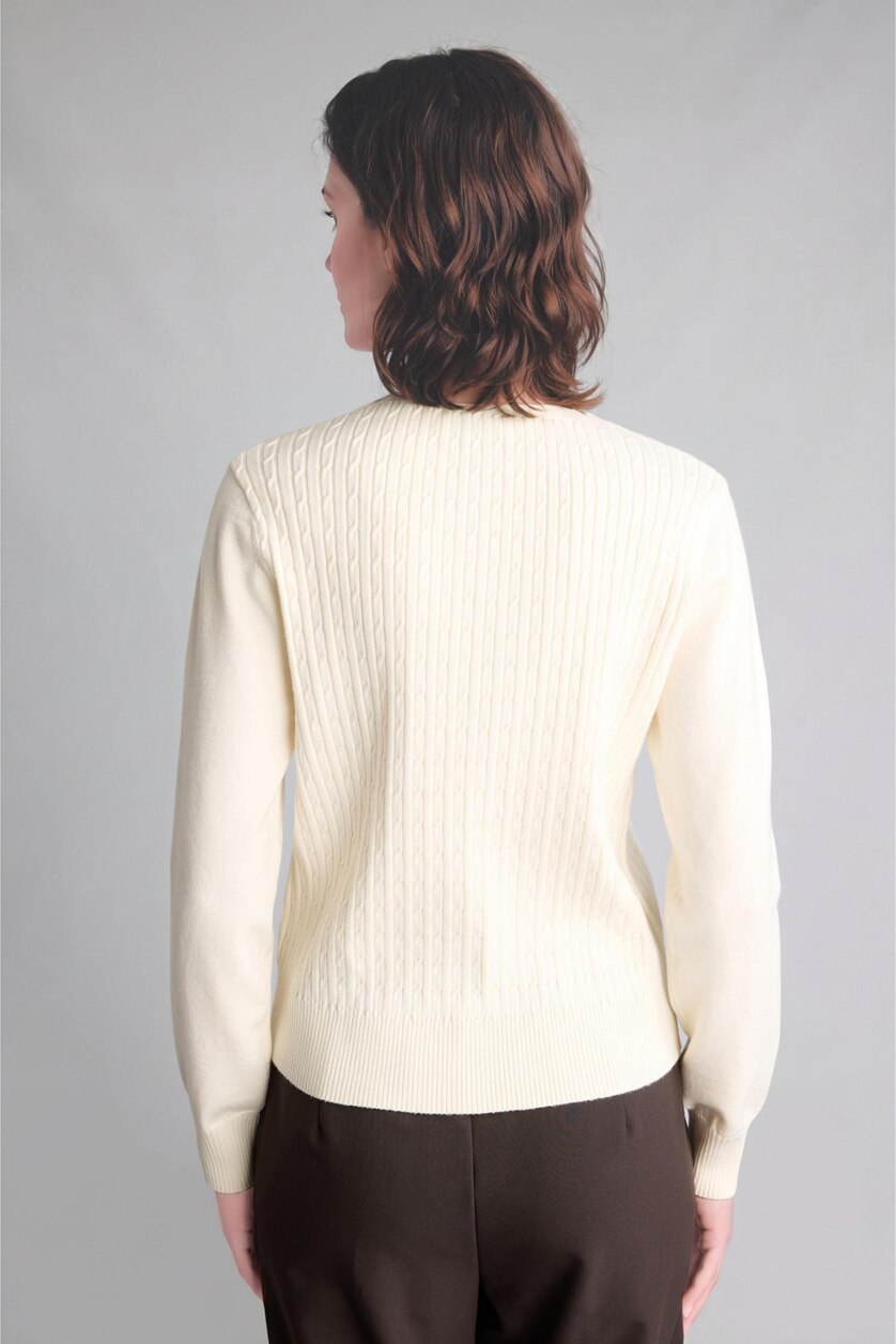 Женщины Бежевый Трикотажный кардиган