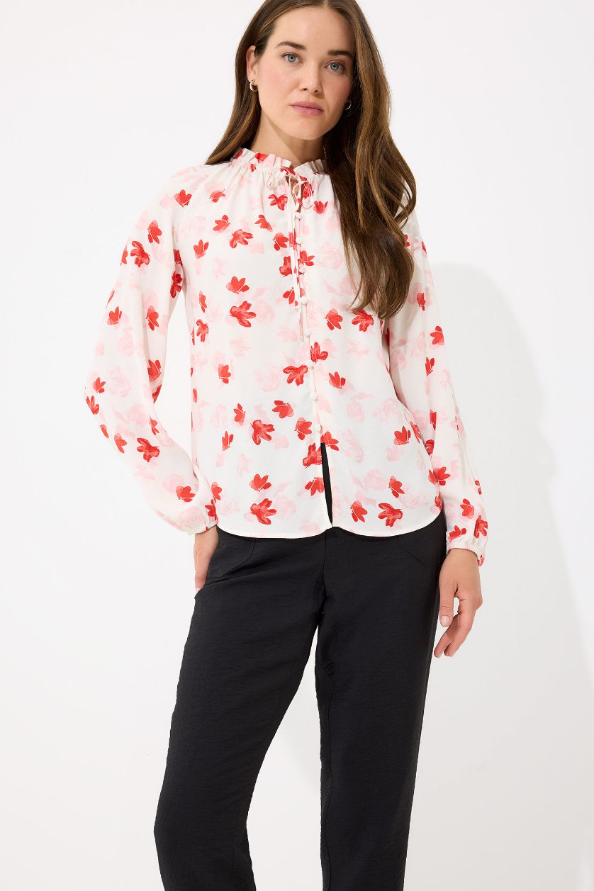 FEMME Rouge Chemisiers à manches longues Coupe Régulière