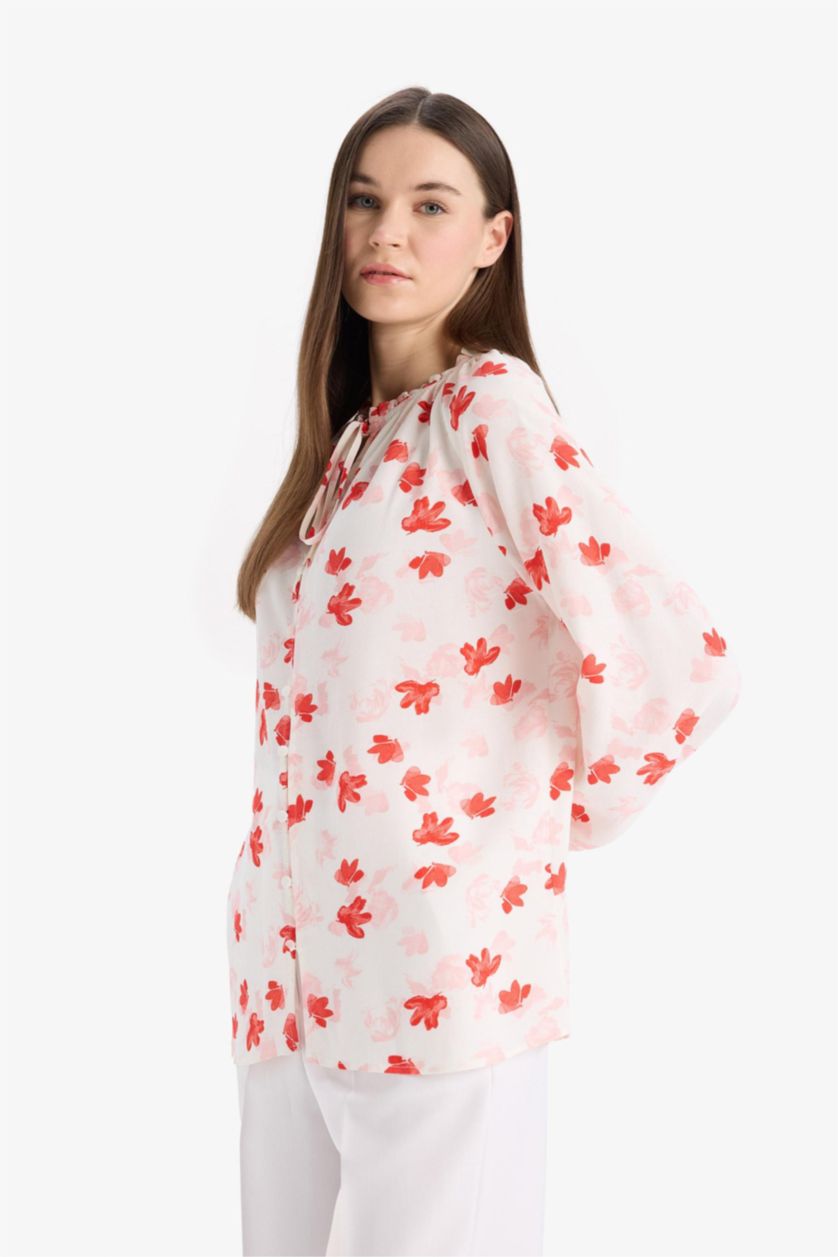 FEMME Rouge Chemisiers à manches longues Coupe Régulière