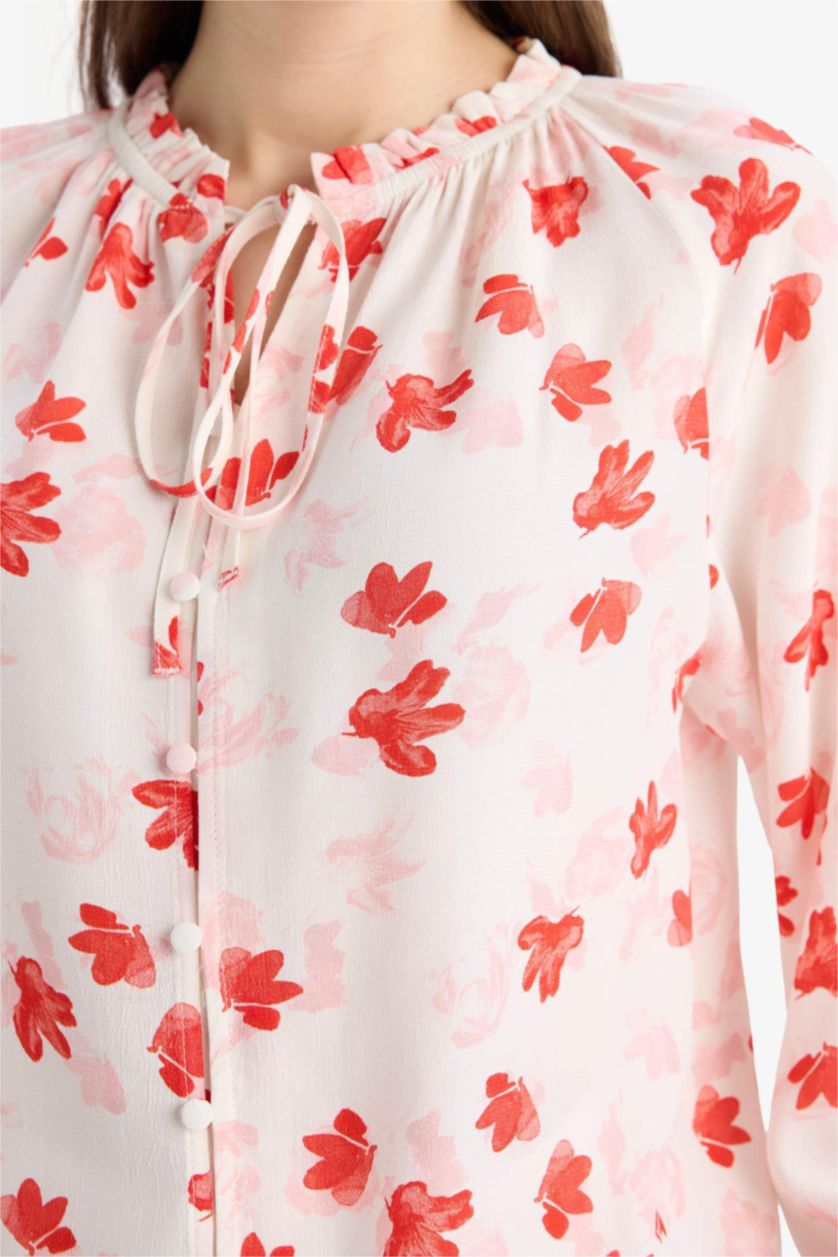 FEMME Rouge Chemisiers à manches longues Coupe Régulière