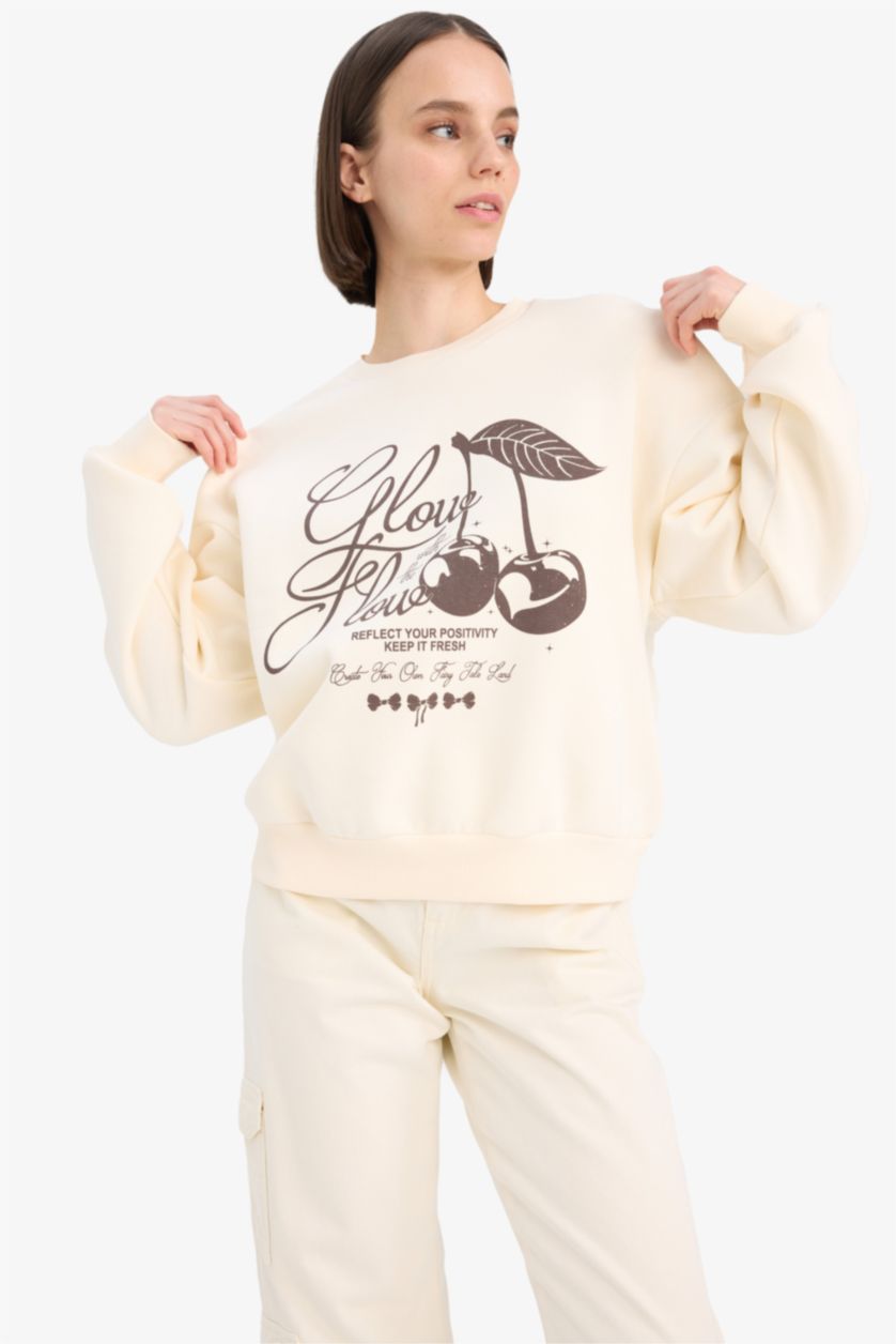 Әйелдерге Жеңіл тас Coool үлкен пішім үлкен дөңгелек жаға Свитер