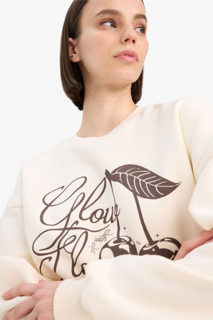 Әйелдерге Жеңіл тас Coool үлкен пішім үлкен дөңгелек жаға Свитер