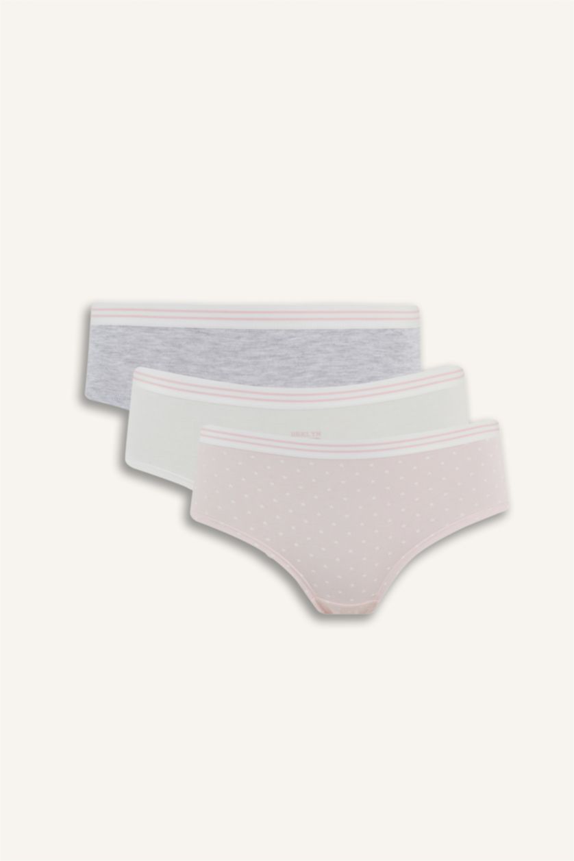 Woman Light Pink 3 piece Panties Set