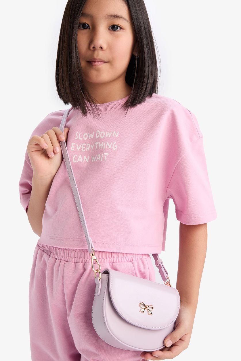 Kız Çocuk - Genç Kız Lila Kız Çocuk Çapraz Çanta