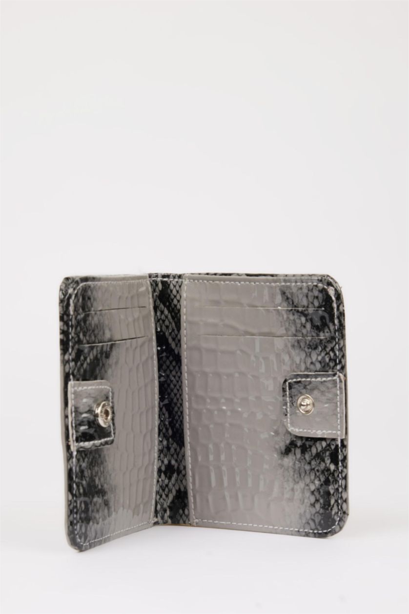 WOMAN Grey Woman Faux Leather Wallets