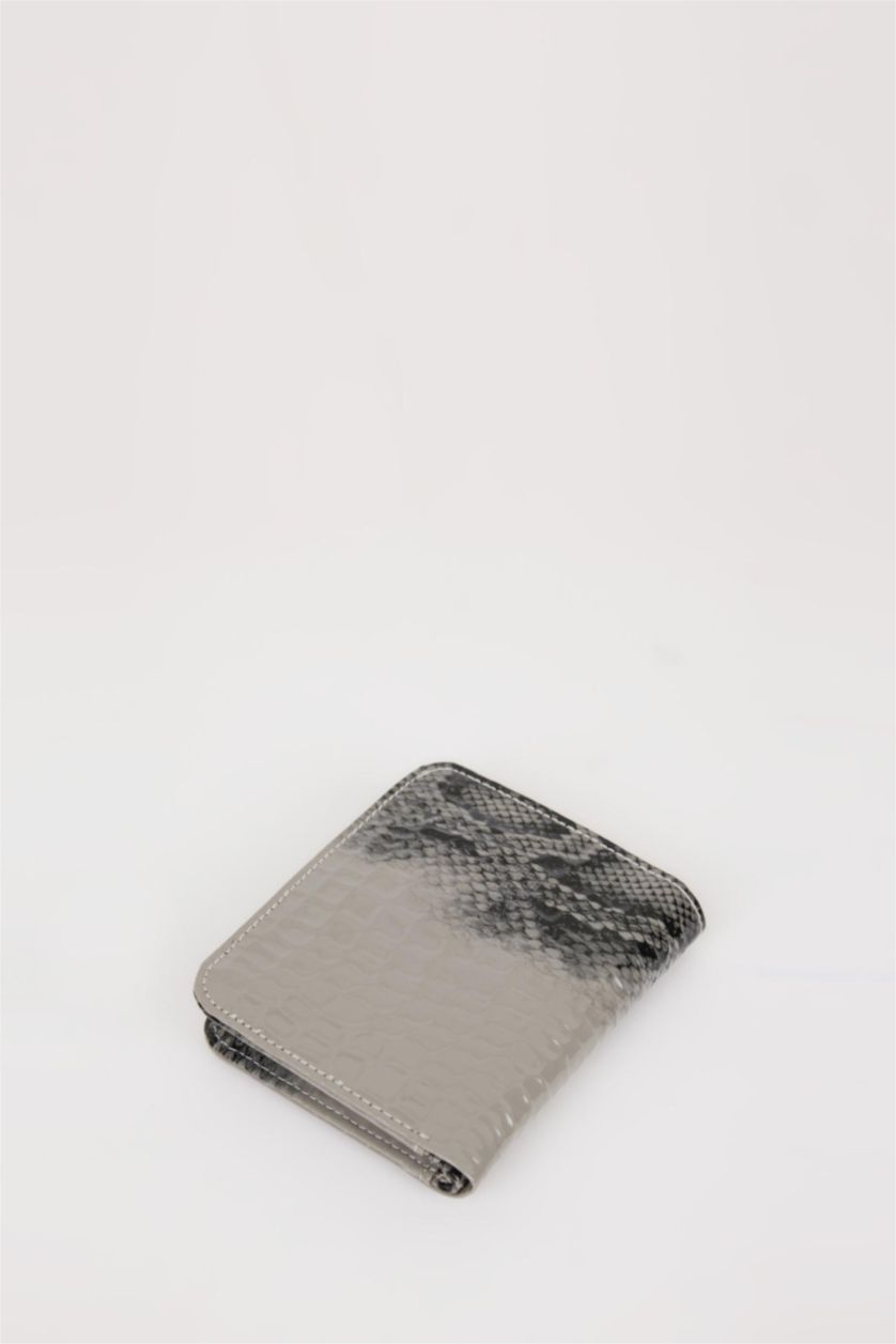 WOMAN Grey Woman Faux Leather Wallets