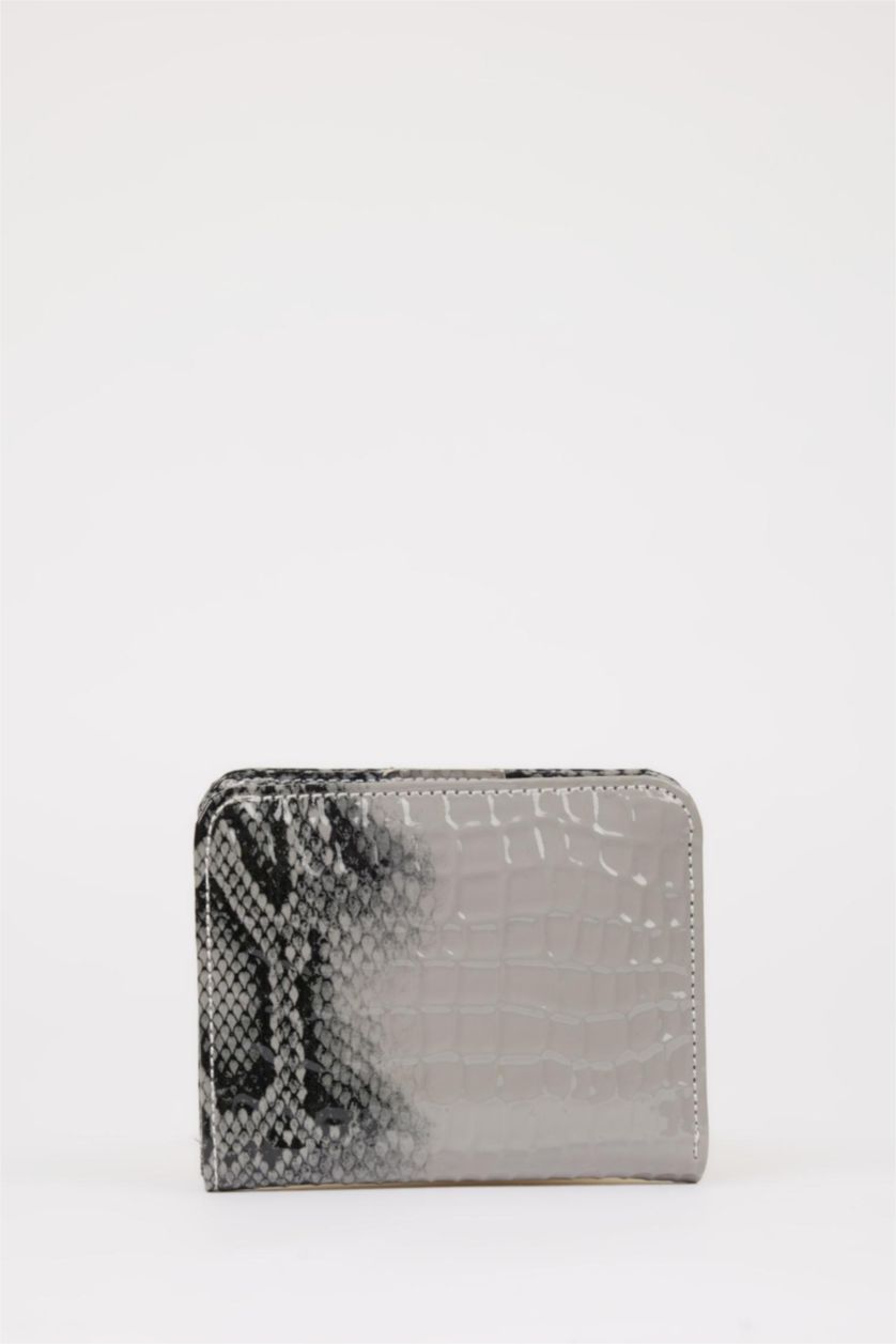 WOMAN Grey Woman Faux Leather Wallets