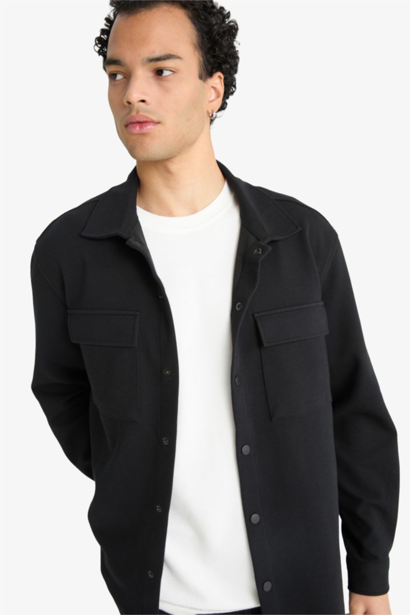HOMME Noir Sergé Coupe Régulière