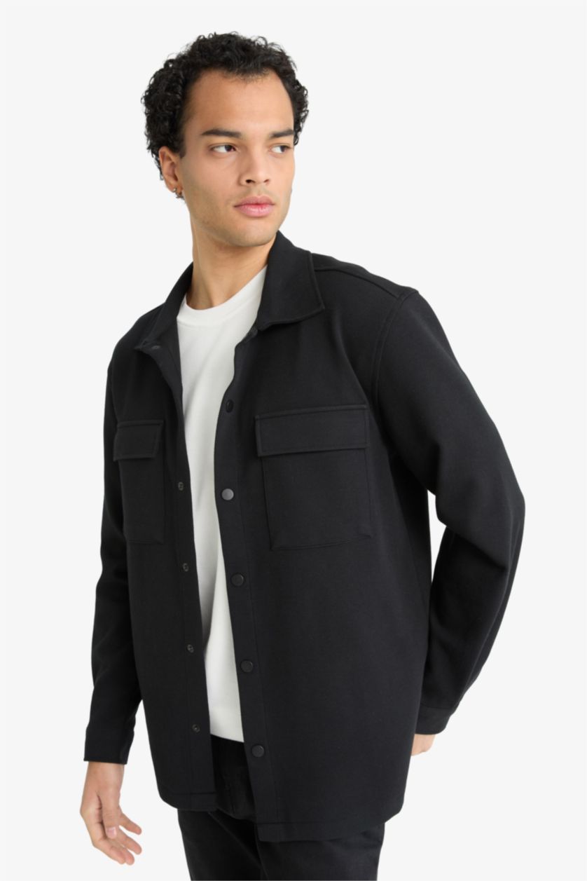 HOMME Noir Sergé Coupe Régulière