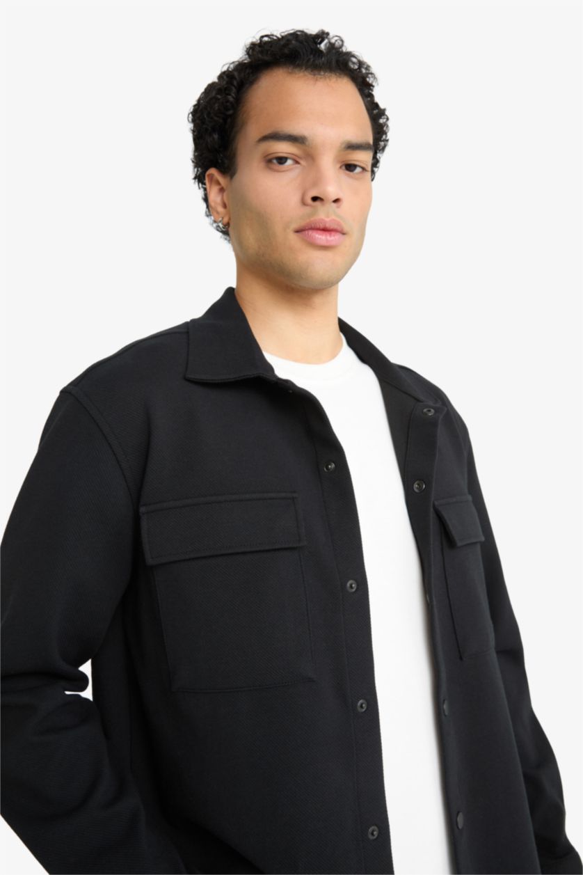 HOMME Noir Sergé Coupe Régulière
