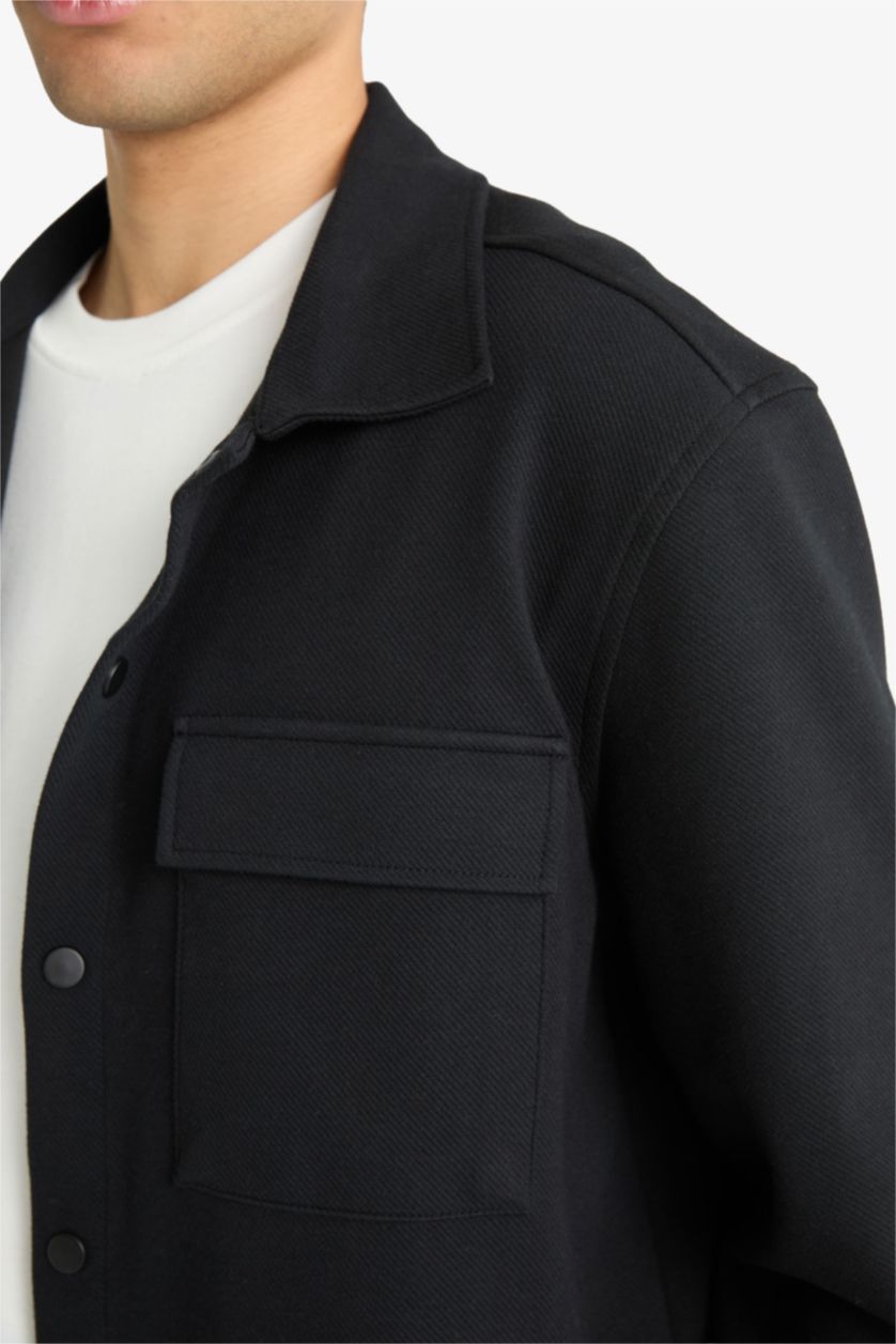 HOMME Noir Sergé Coupe Régulière