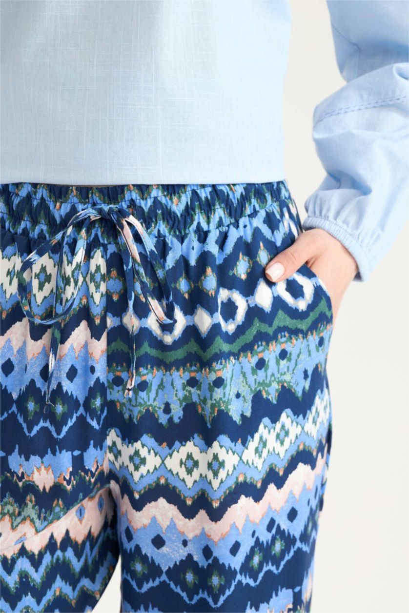 WOMAN Indigo Straight Fit Regular Hem Trousers