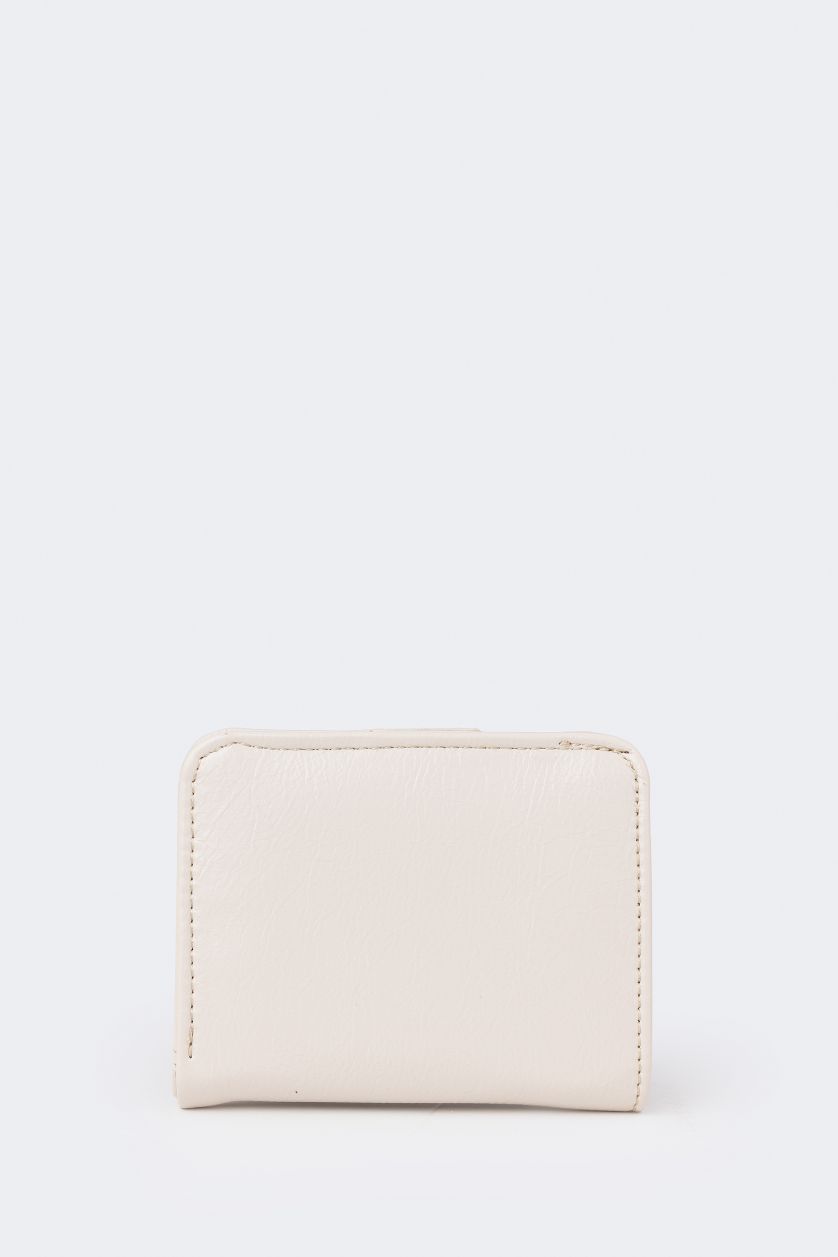 WOMAN Beige Woman Faux Leather Wallets