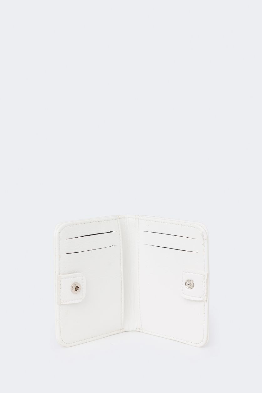WOMAN White Woman Faux Leather Wallets