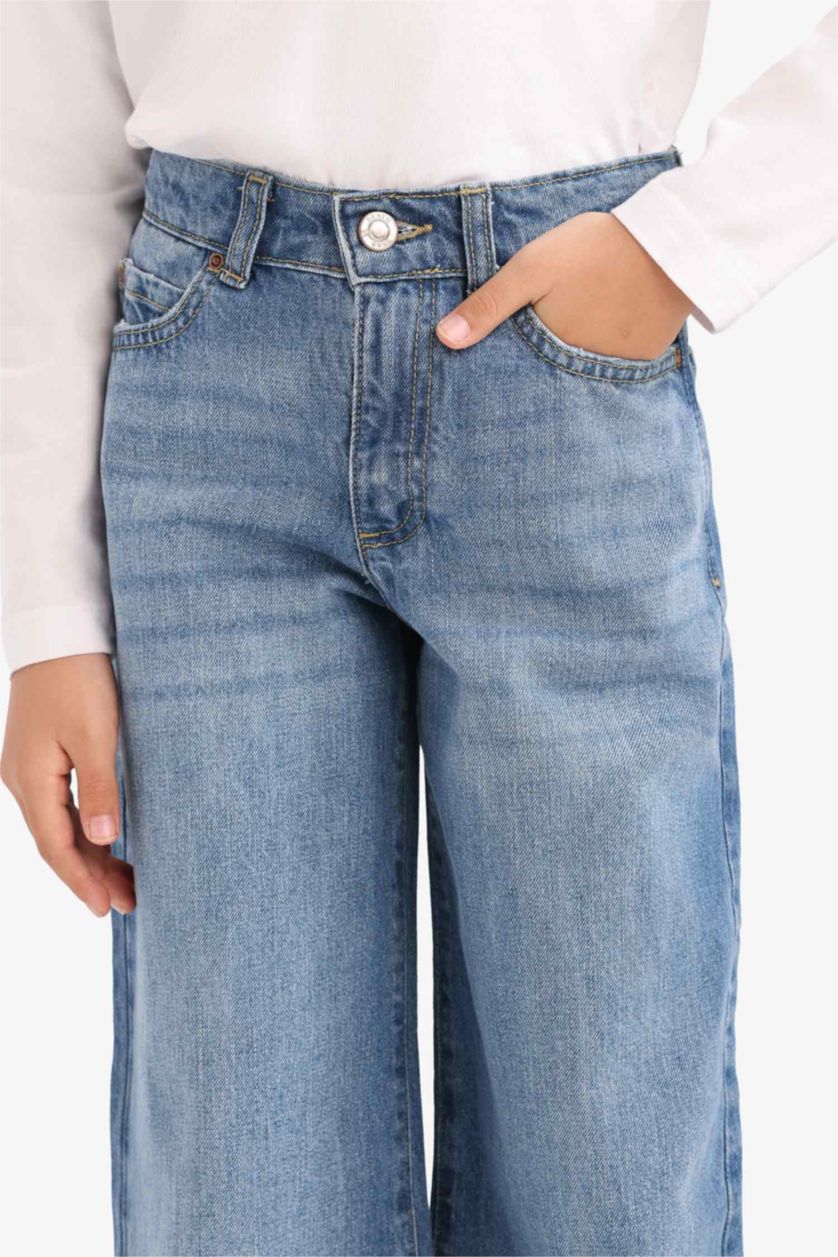 GIRLS & TEENS Blue Girl Wide Leg Jeans