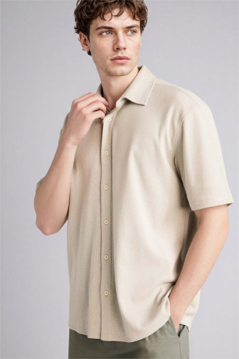 Man Mint Regular Fit Short-Sleeve Polo Shirt
