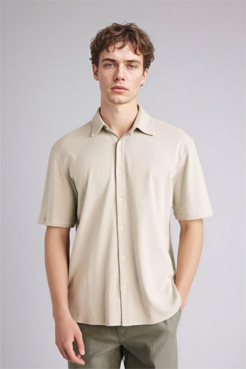 Man Mint Regular Fit Short-Sleeve Polo Shirt