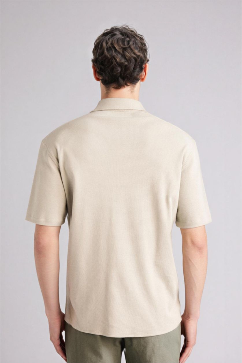 Man Mint Regular Fit Short-Sleeve Polo Shirt