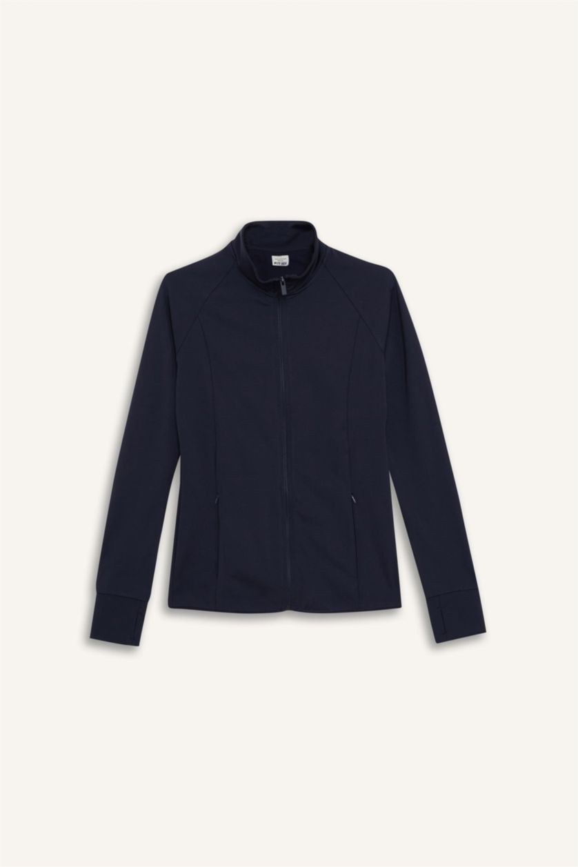 Woman NAVY DeFactoFit Fitted Cardigan