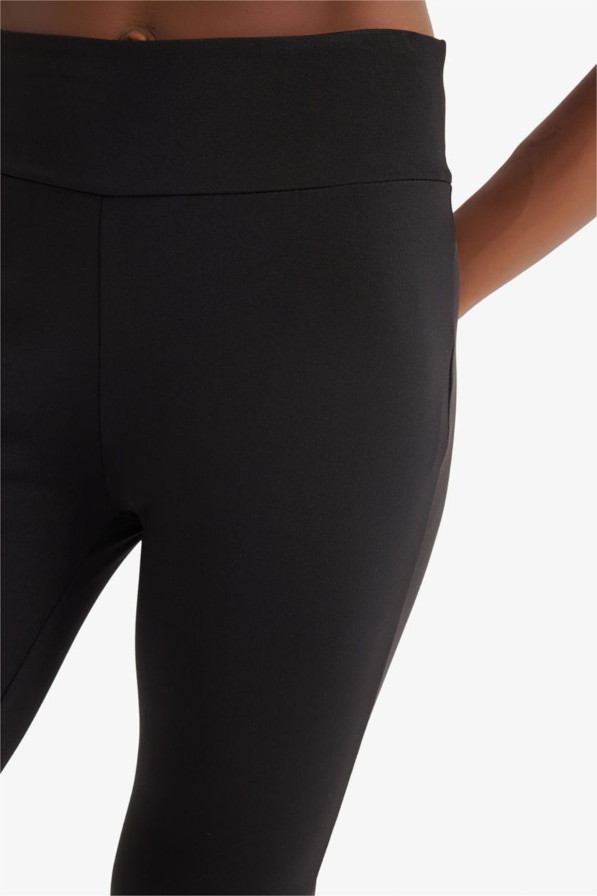 WOMAN Black DeFactoFit Flare Fit Wide Leg Long Sports Sweatpants